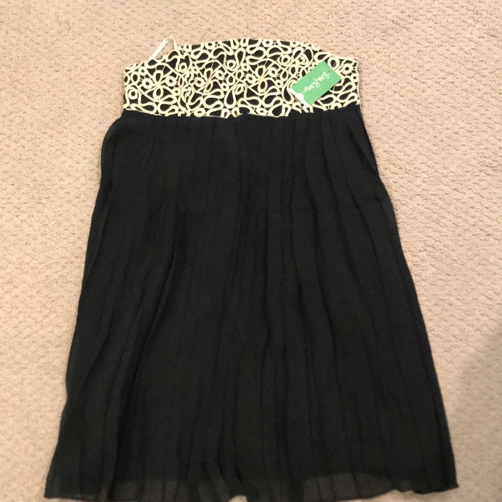 NWT black and gold Lilly Pulitzer evening dress